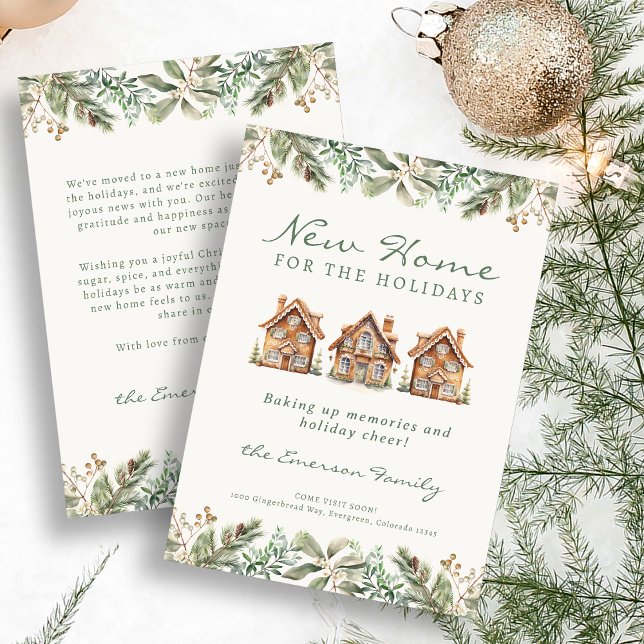 Gingerbread Home Holiday Card (Gingerbread Home Holiday Card
)