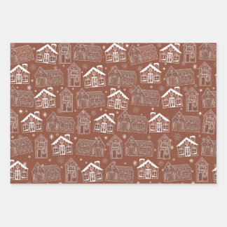 Gingerbread Homes Wrapping Paper