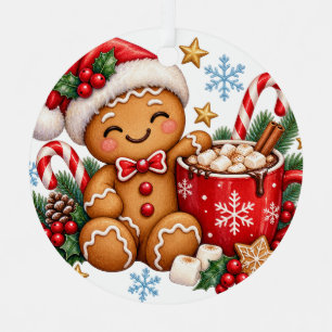 Gingerbread Hot Cocoa Christmas Ornament