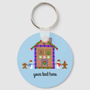 Gingerbread House #1 Keychain 