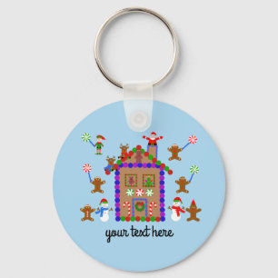Gingerbread House #2 Keychain