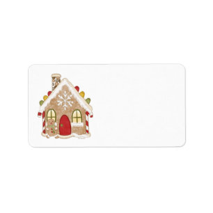 Gingerbread House Address Labels
