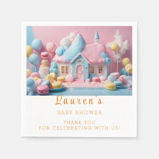 Gingerbread House  Baby Shower Napkin