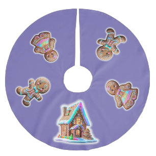 Gingerbread House Boys and Girls Brushed Polyester Tree Skirt