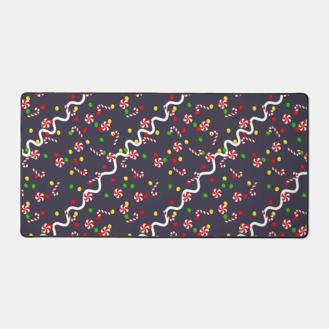 Gingerbread House Candy Desk Mat (Front)