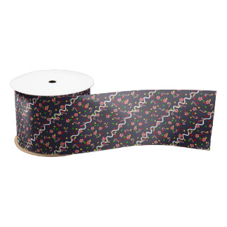 Gingerbread House Candy Satin Ribbon