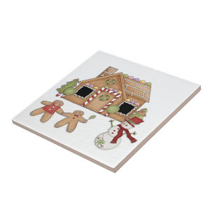 Gingerbread House Ceramic Tile