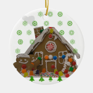 Gingerbread House Ceramic Tree Decoration