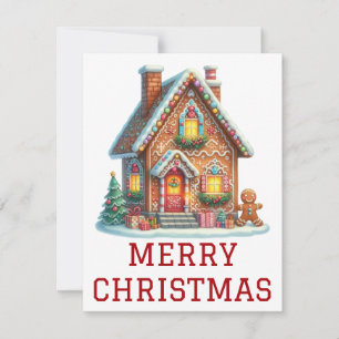 Gingerbread House Christmas Card