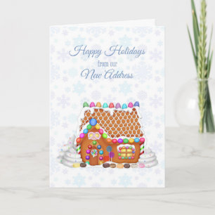 Gingerbread House, Christmas from New Address Holiday Card