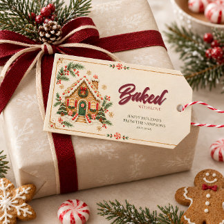 Gingerbread House Christmas Gift Tags
