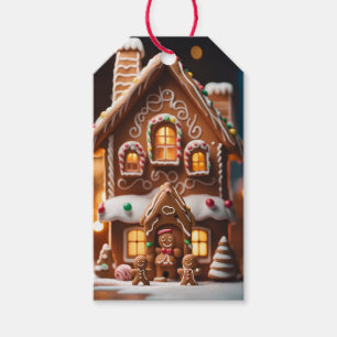 Gingerbread House Christmas Holiday Gift Tag