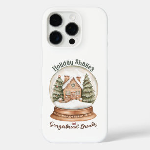 Gingerbread House Christmas Holiday Snow Globe iPhone 16 Pro Case