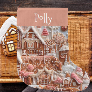 Gingerbread House Christmas Large Christmas Stocking
