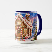 Gingerbread House Christmas Mug