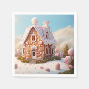 Gingerbread House Christmas Napkin
