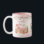 Gingerbread House Christmas Personalised Two-Tone Coffee Mug<br><div class="desc">Experience the magic of the holiday season with our Christmas Gingerbread House Theme Coffee Cup. Perfect for cosying up on a frosty morning or unwinding after a day of work. Immerse yourself in the holiday spirit, one cup at a time. Perfect as a gift or a treat to yourself! Matching...</div>
