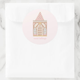 Gingerbread House  Classic Round Sticker