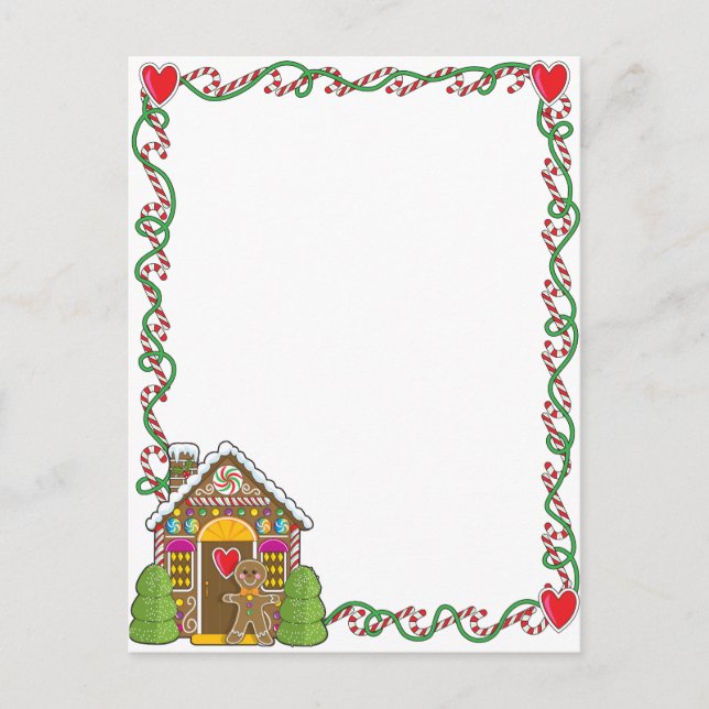 Gingerbread House Corner Postcard (Front)
