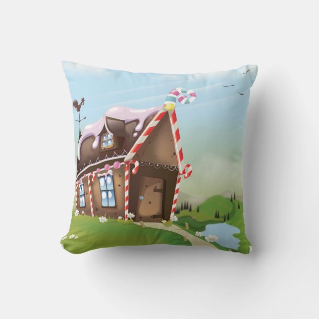 Gingerbread house cushion (Front)