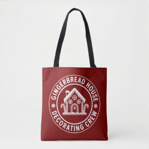 Gingerbread House Decorating Crew Christmas Family Tote Bag