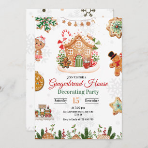 Gingerbread House Decorating Party Christmas 