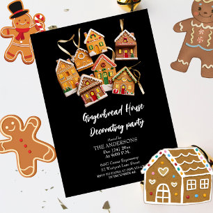 Gingerbread House Decorating Party Christmas  Invitation