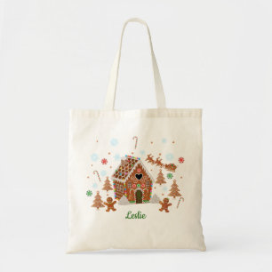 Gingerbread House Decorating Party Tote Bag