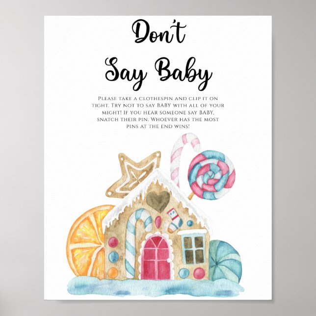 Gingerbread house - Don't say baby  Poster (Front)