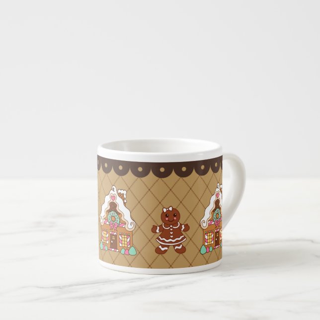 Gingerbread House Espresso Cup  (Front Right)