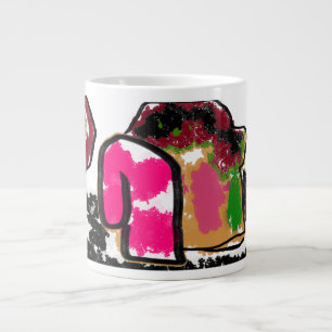 Gingerbread house fun large coffee mug