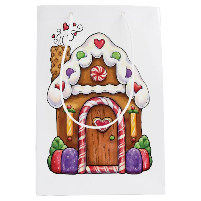 Gingerbread House Gift Bag (Front)