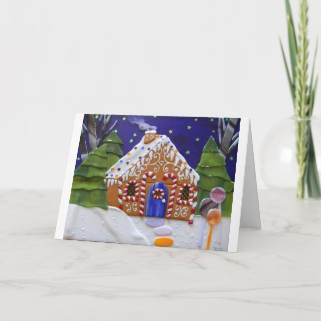 Gingerbread House Holiday Card (Front)