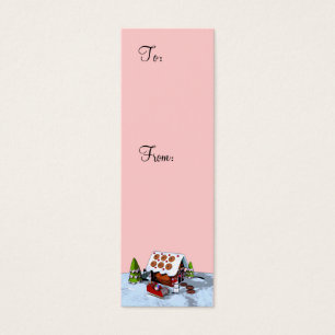 Gingerbread house Holiday Gift Tag