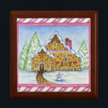 Gingerbread House Jewellery Gift Box<br><div class="desc">The design is from original art.</div>