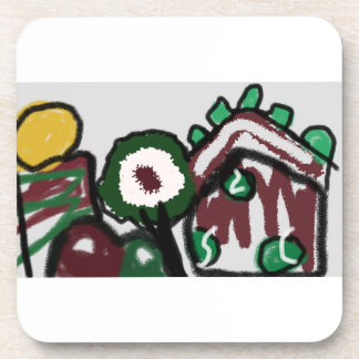 Gingerbread house joy love  coaster