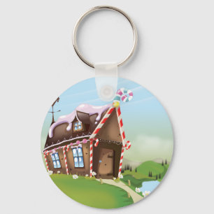 Gingerbread house key ring