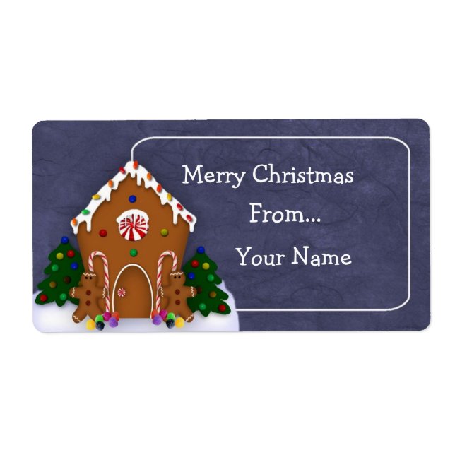 Gingerbread House Label (Front)