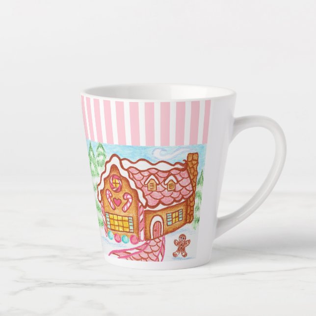 Gingerbread House Latte Cup Mug (Right)