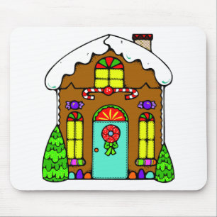 Gingerbread House Mouse Pad
