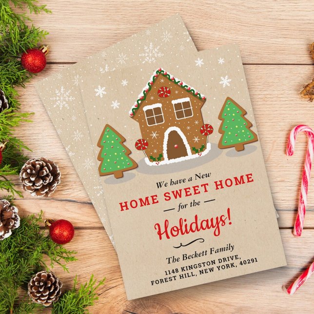 Gingerbread House New Home For The Holidays Holiday Card (Creator Uploaded)
