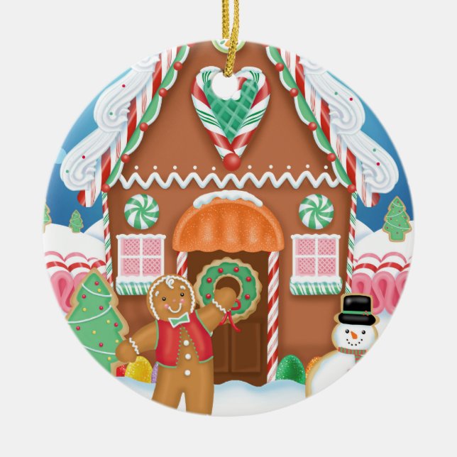Gingerbread House Ornament (Front)