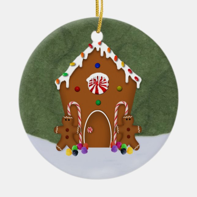 Gingerbread House Ornament (Front)
