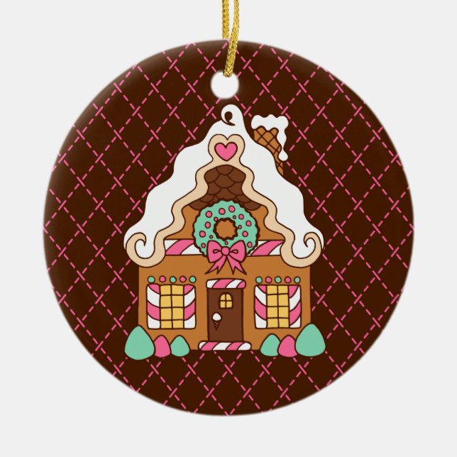Gingerbread House Ornament (Front)