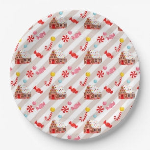 Gingerbread House Party Paper Plates