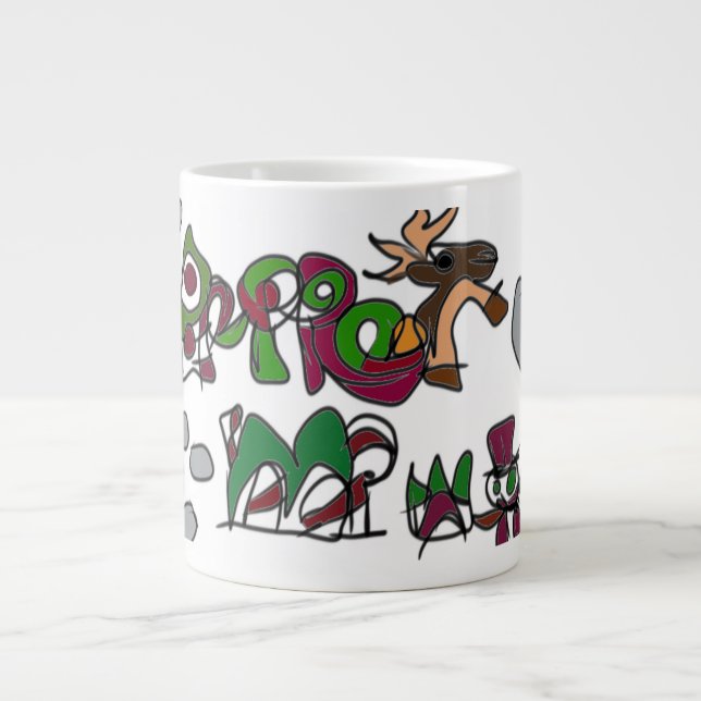 Gingerbread house  play land  large coffee mug (Front)