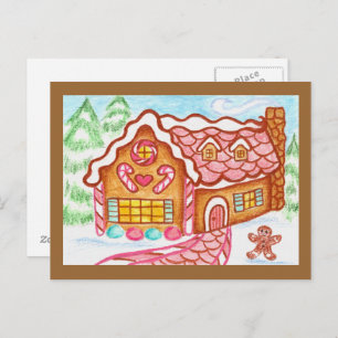 Gingerbread House Postcard