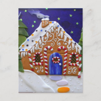 Gingerbread House Postcard