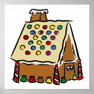 Gingerbread House Poster