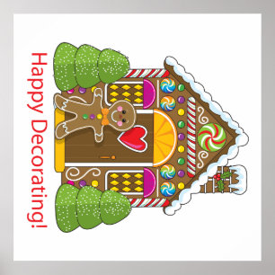 Gingerbread House Poster
